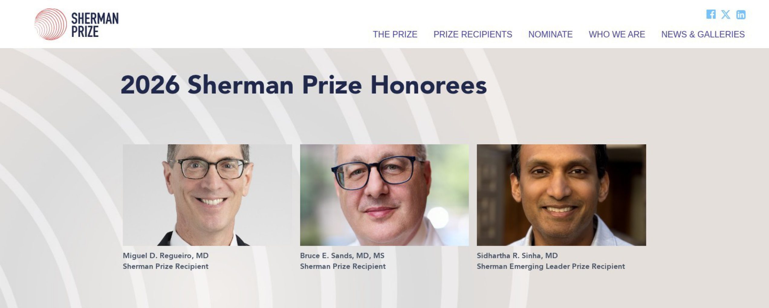 Sherman Prize Website