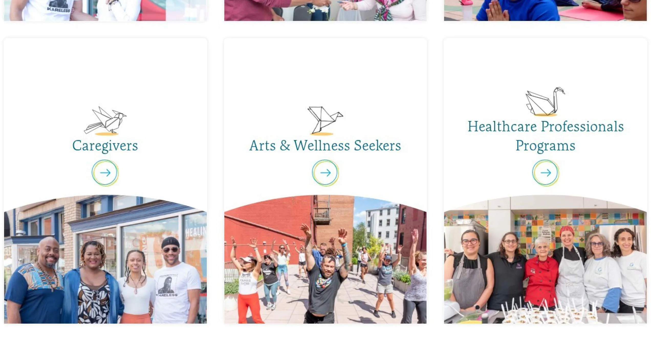 Smith Center website call to action section